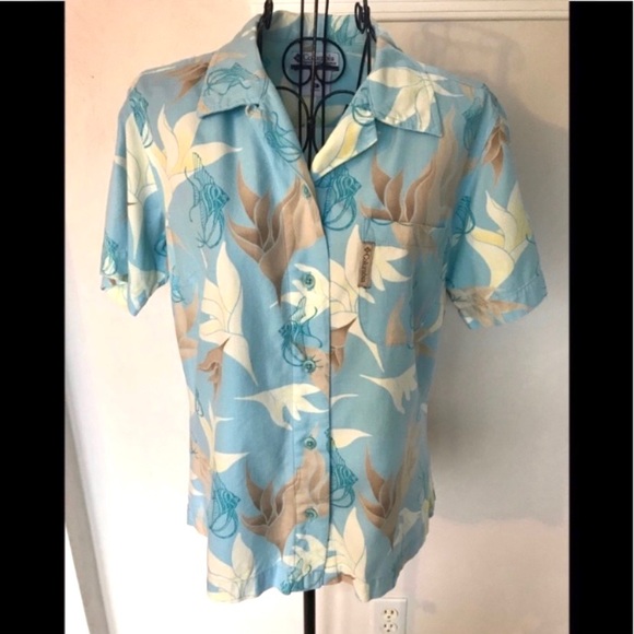 Columbia Short Sleeve Button Down Shirt Size S - Picture 1 of 8